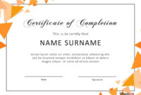 40 Fantastic Certificate Of Completion Templates [Word with Certificate Of Achievement Template Word