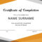 40 Fantastic Certificate Of Completion Templates [Word with Certificate Of Completion Template Free Printable