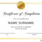 40 Fantastic Certificate Of Completion Templates [Word With Leaving Certificate Template