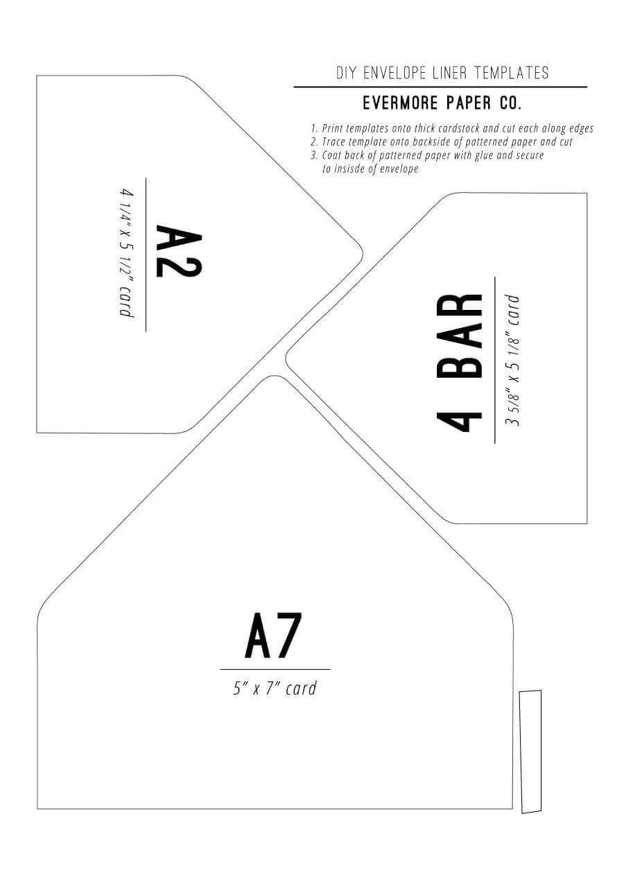 40+ Free Envelope Templates (Word + Pdf) ᐅ Template Lab For Envelope Templates For Card Making
