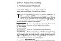 40 Free Instruction Manual Templates [Operation / User Manual] for Instruction Sheet Template Word