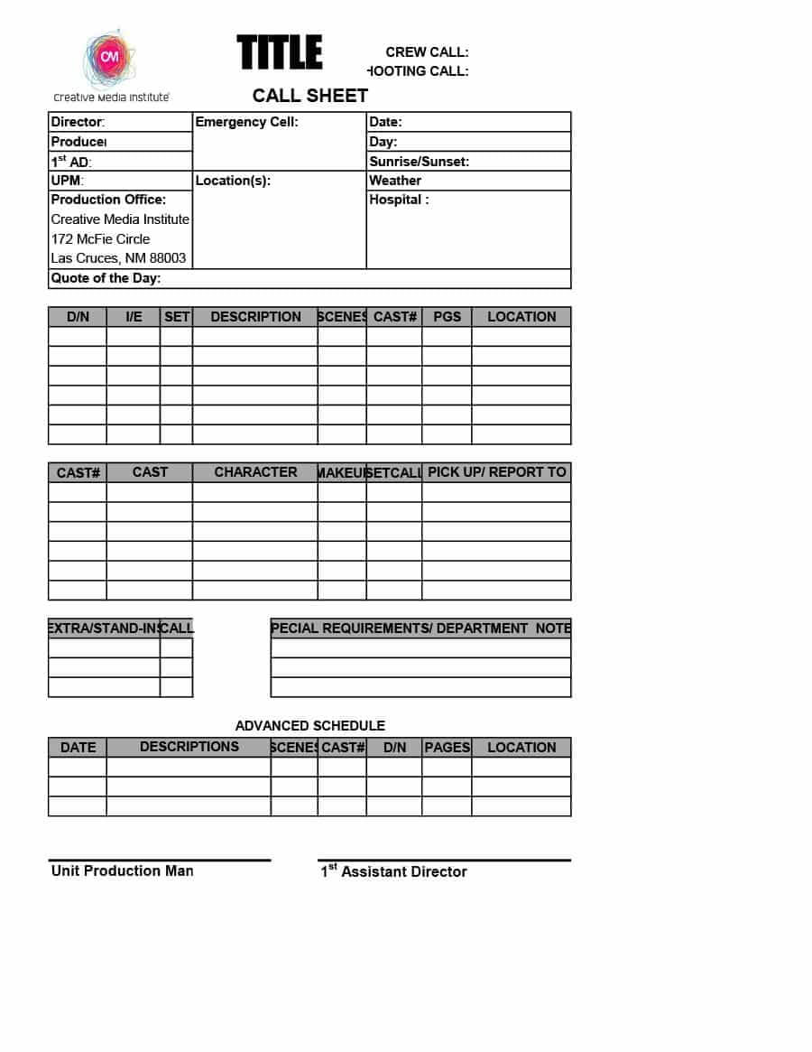 40+ Printable Call Log Templates In Microsoft Word And Excel Regarding Blank Call Sheet Template