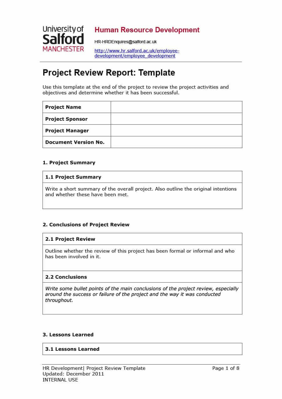 40+ Project Status Report Templates [Word, Excel, Ppt] ᐅ In Development Status Report Template