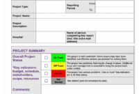 40+ Project Status Report Templates [Word, Excel, Ppt] ᐅ pertaining to Project Weekly Status Report Template Excel