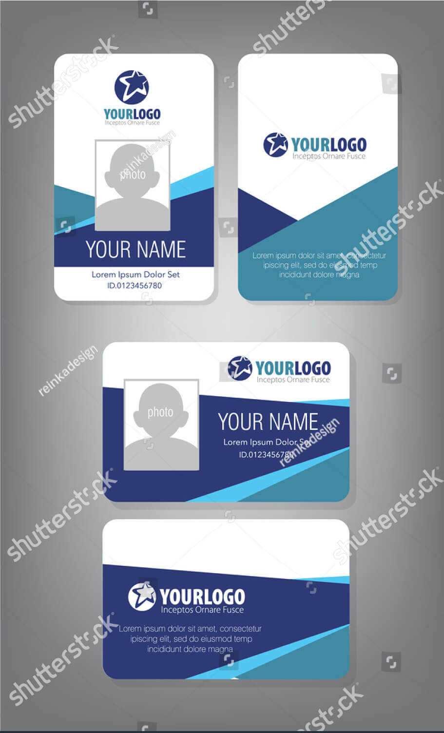 43+ Professional Id Card Designs – Psd, Eps, Ai, Word | Free With Regard To Portrait Id Card Template