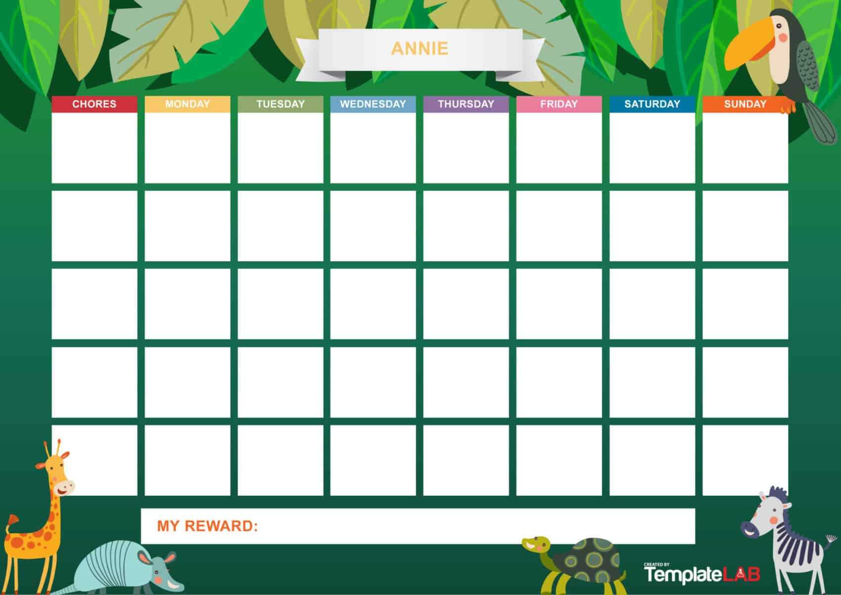 44 Printable Reward Charts For Kids (Pdf, Excel & Word) Regarding Reward Chart Template Word