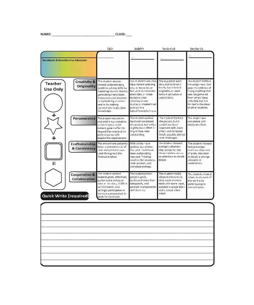 46 Editable Rubric Templates (Word Format) ᐅ Template Lab For Making Words Template