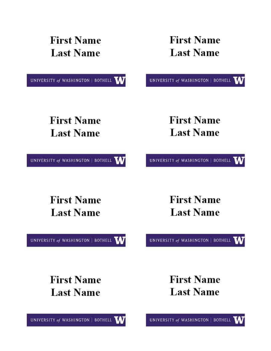 47 Free Name Tag + Badge Templates ᐅ Template Lab With Visitor Badge Template Word