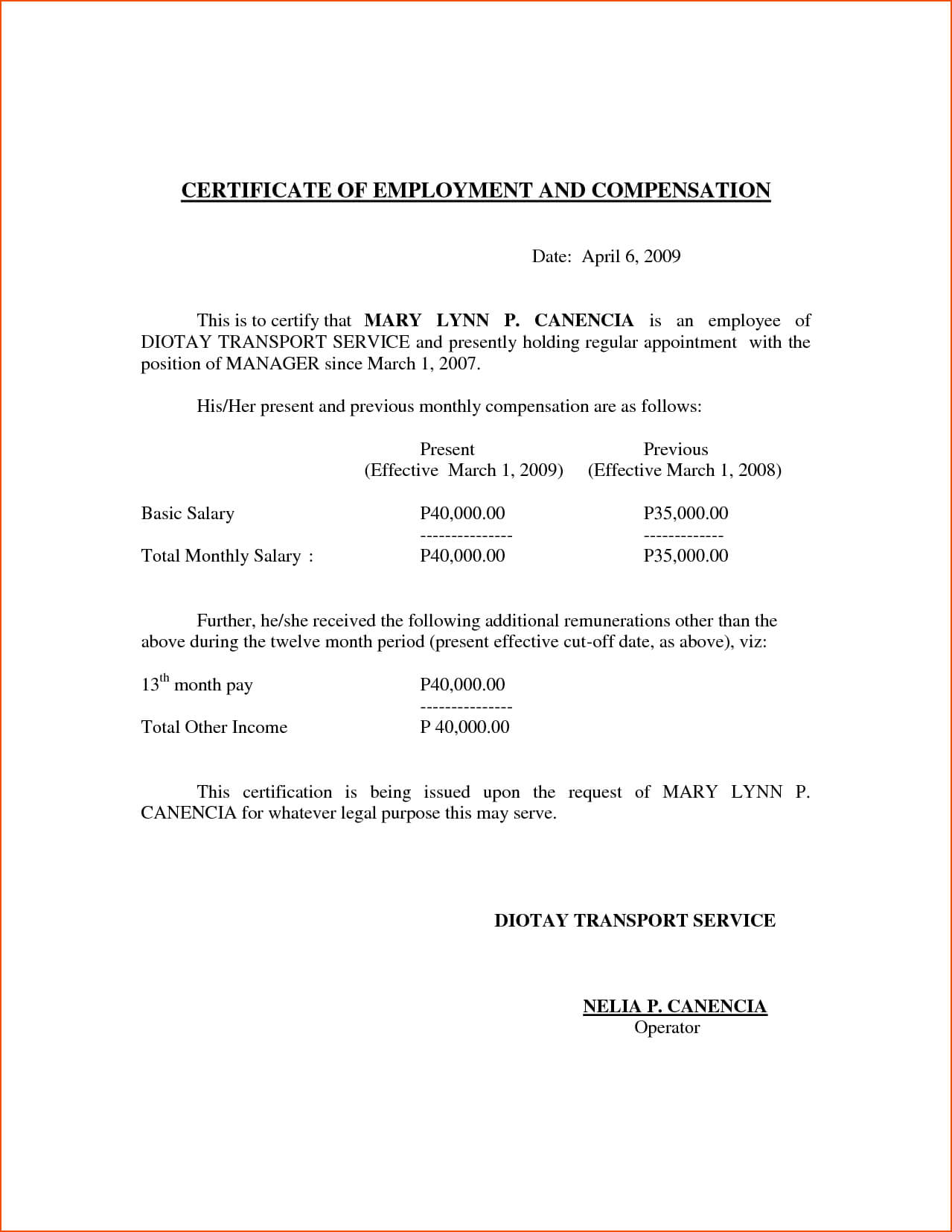 5+ Certificate Of Employment Template – Bookletemplate Inside Template Of Certificate Of Employment