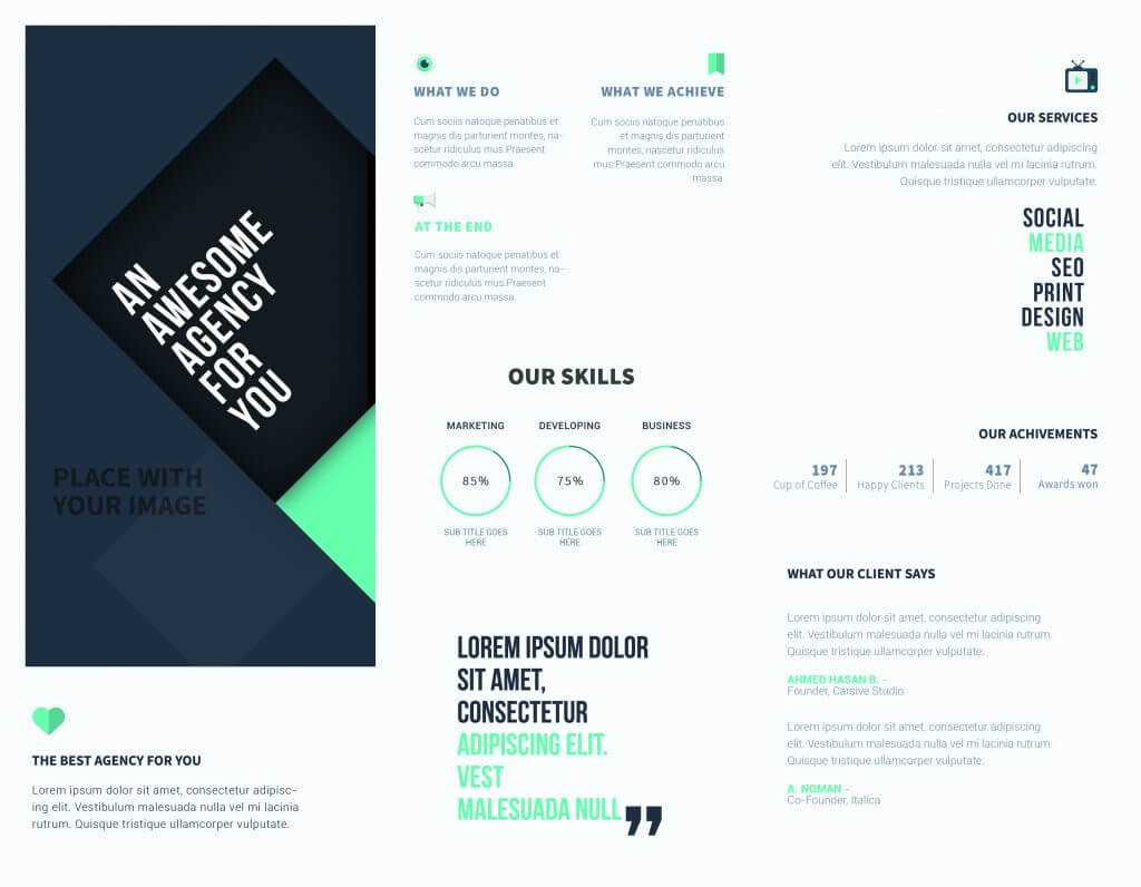 5 Free Online Brochure Templates To Create Your Own Brochure   Intended For Free Online Tri Fold Brochure Template