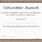 5+ Free Volunteer Certificates | Marlows Jewellers With Regard To Volunteer Certificate Template