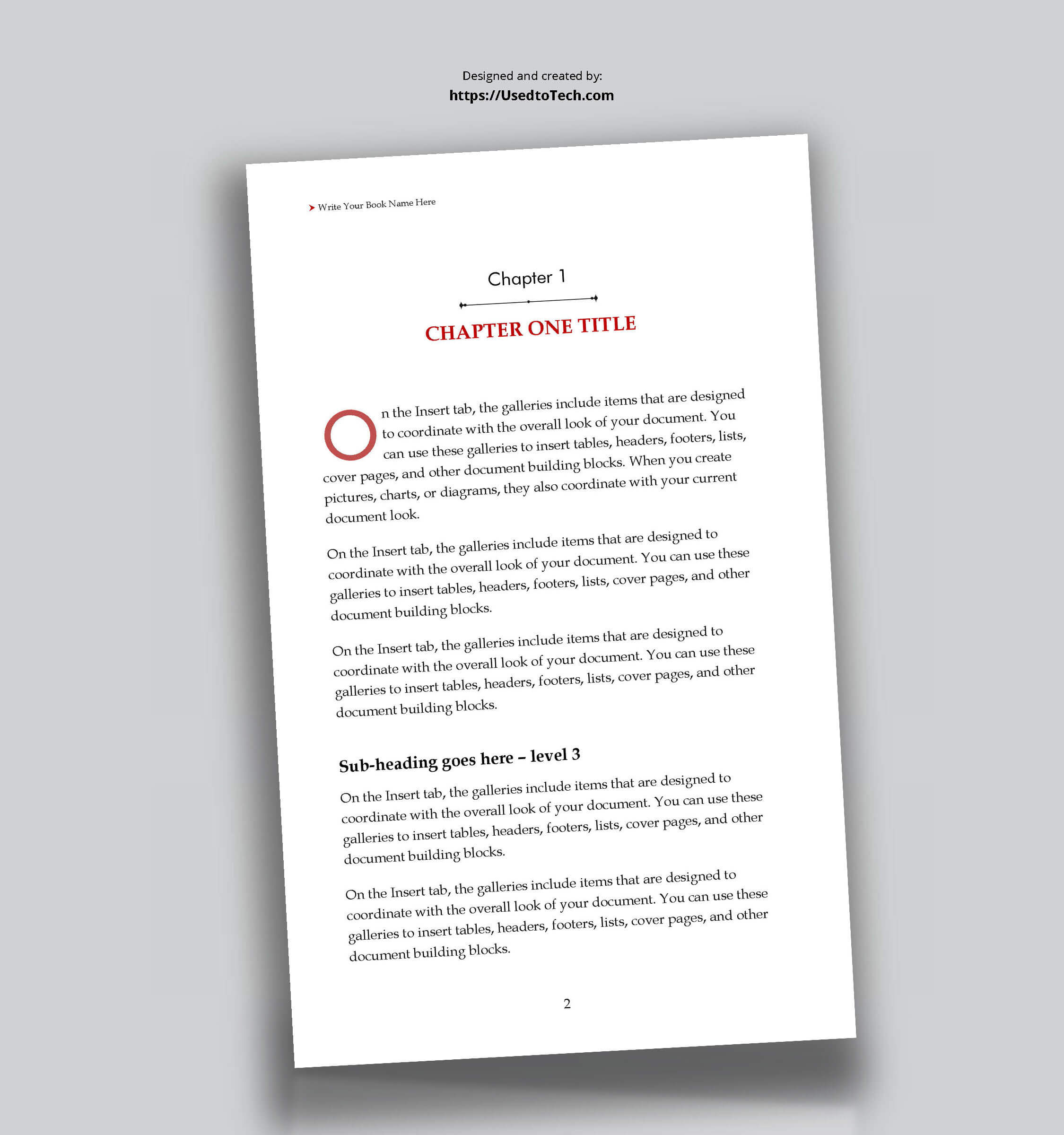5 X 8 Editable Book Template In Word – Used To Tech Within How To Create A Book Template In Word