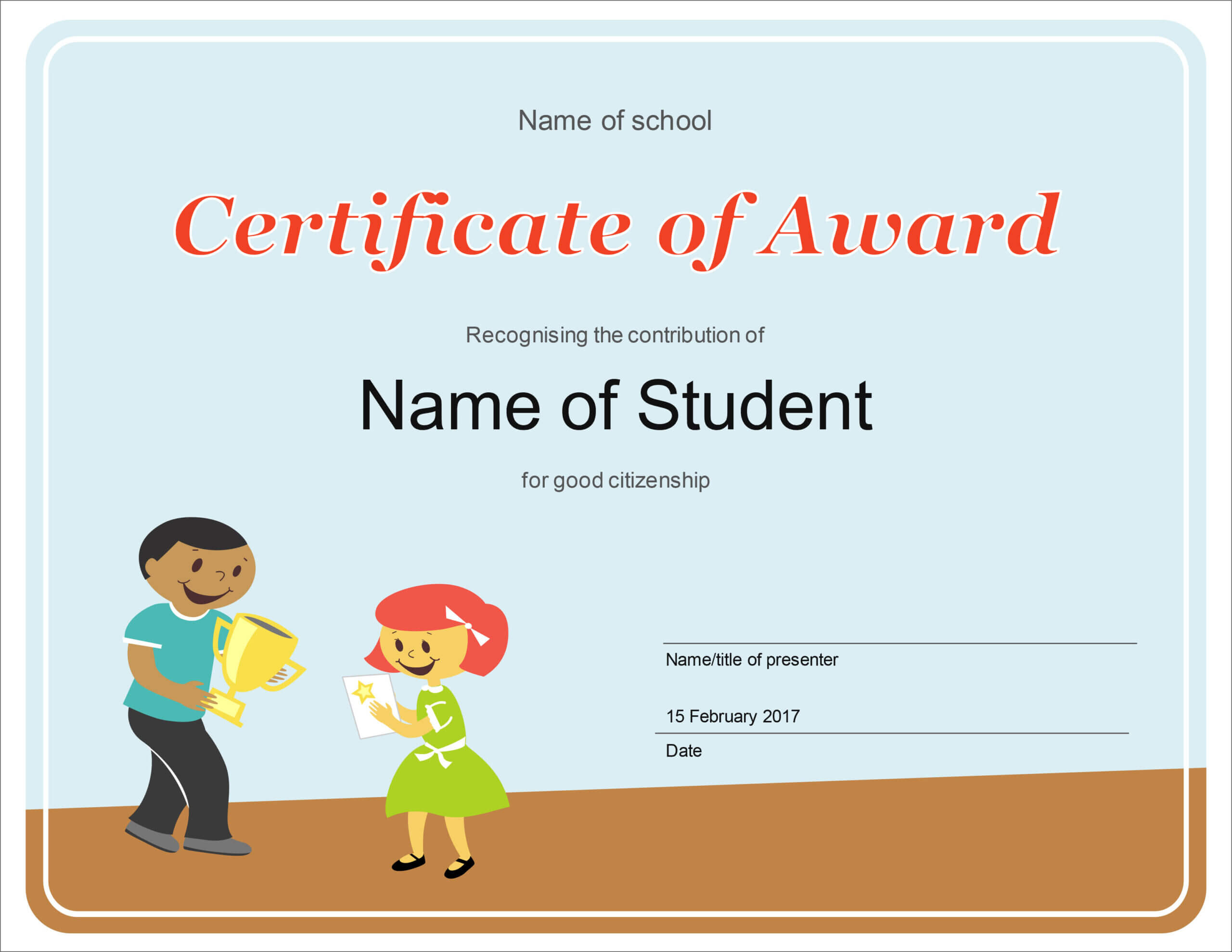 50 Free Creative Blank Certificate Templates In Psd In Free School Certificate Templates