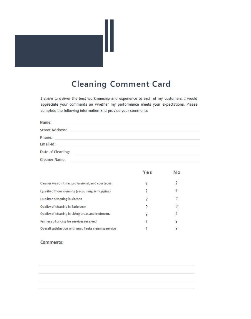 50 Printable Comment Card & Feedback Form Templates ᐅ Throughout Event Survey Template Word