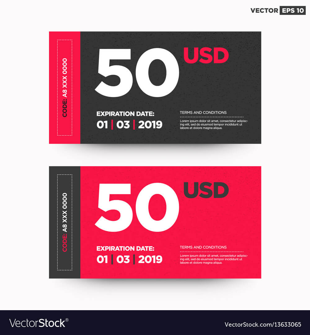 50 Usd Gift Card Template For Gift Card Template Illustrator