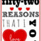 52 Reasons I Love You Template Free ] - 1000 Ideas About 52 pertaining to 52 Reasons Why I Love You Cards Templates Free