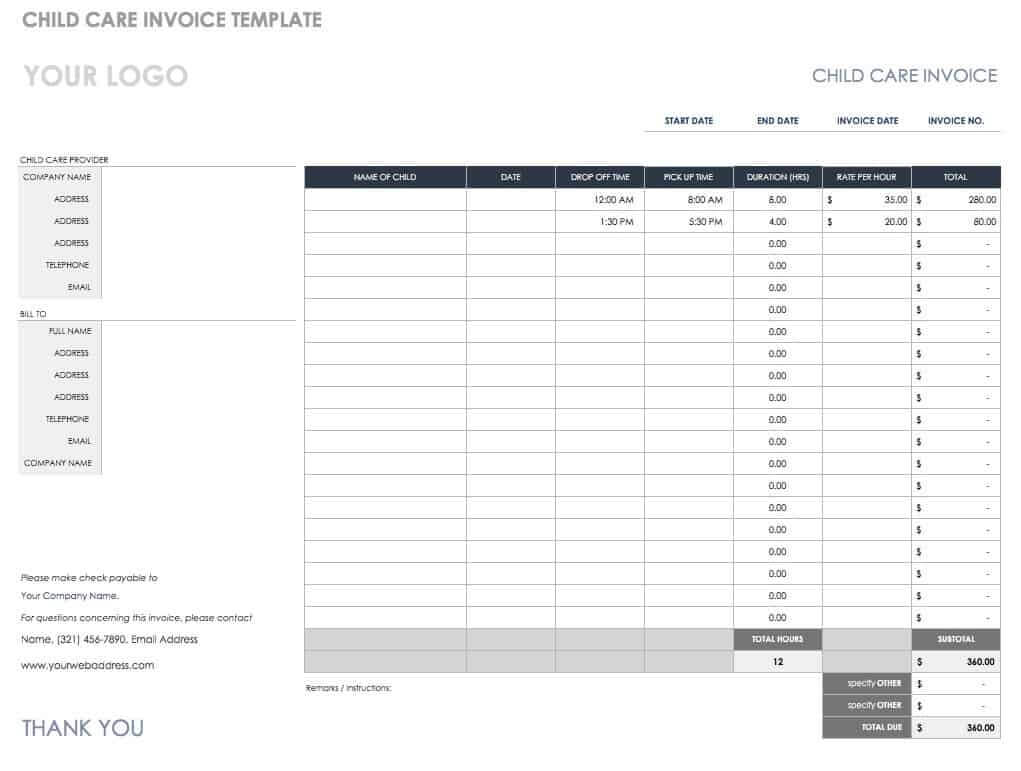 55 Free Invoice Templates | Smartsheet Within Blank Scheme Of Work Template