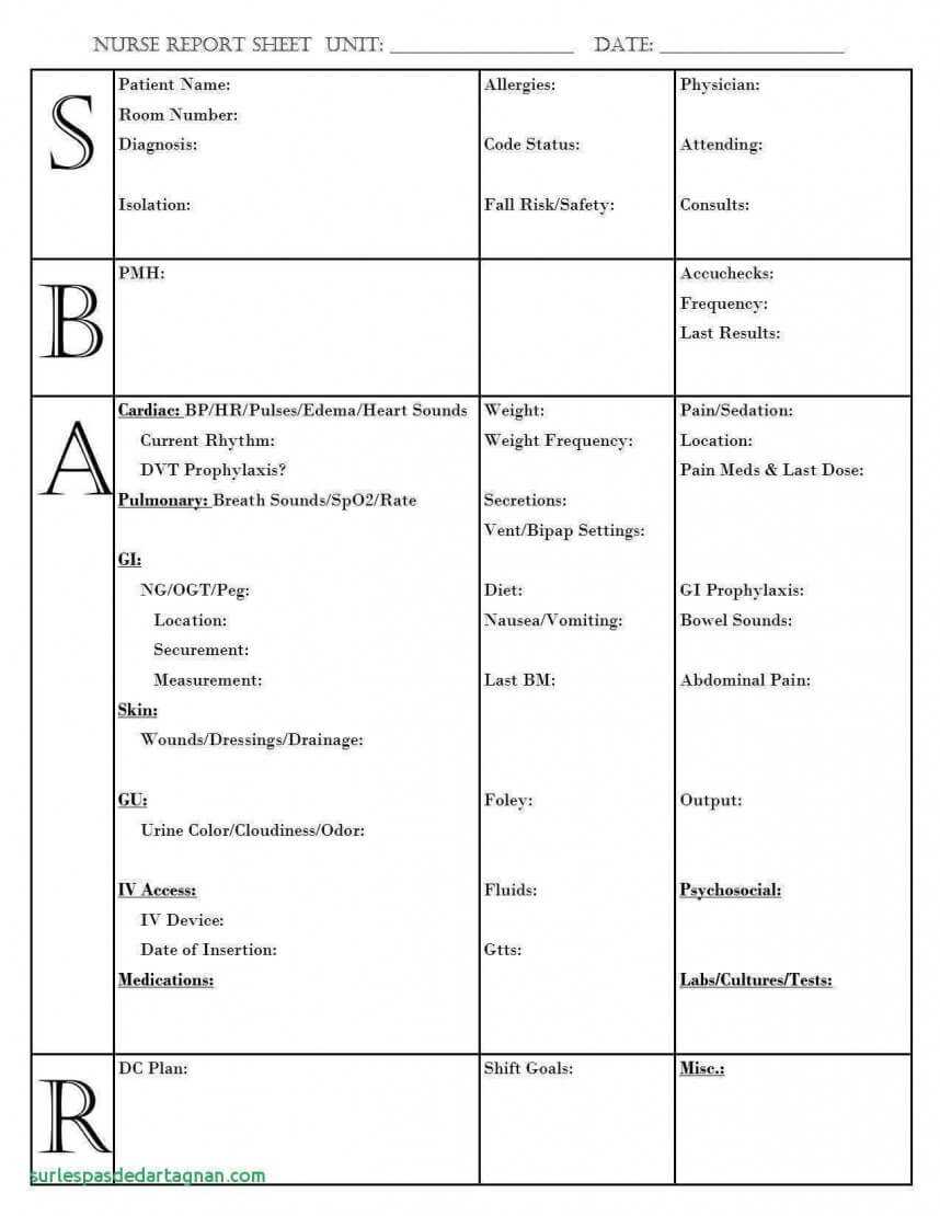 5D4Fe8 Shift Change Template | Wiring Library Inside Nursing Shift Report Template