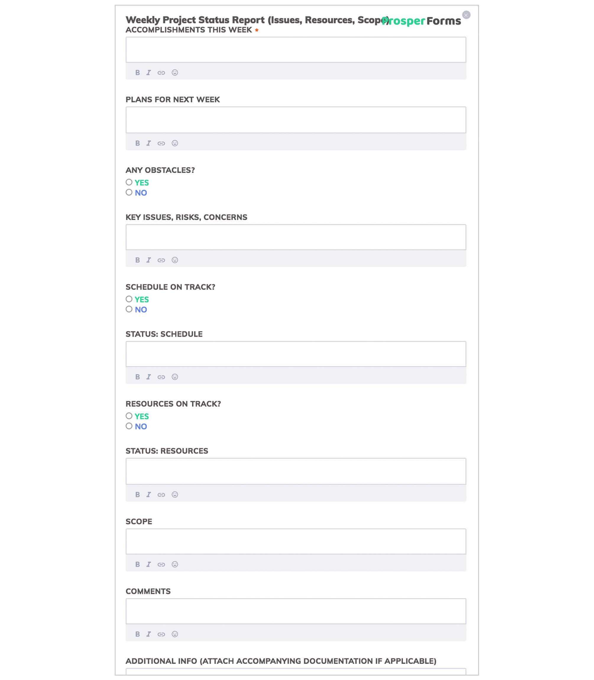 6 Awesome Weekly Status Report Templates | Free Download In Team Progress Report Template