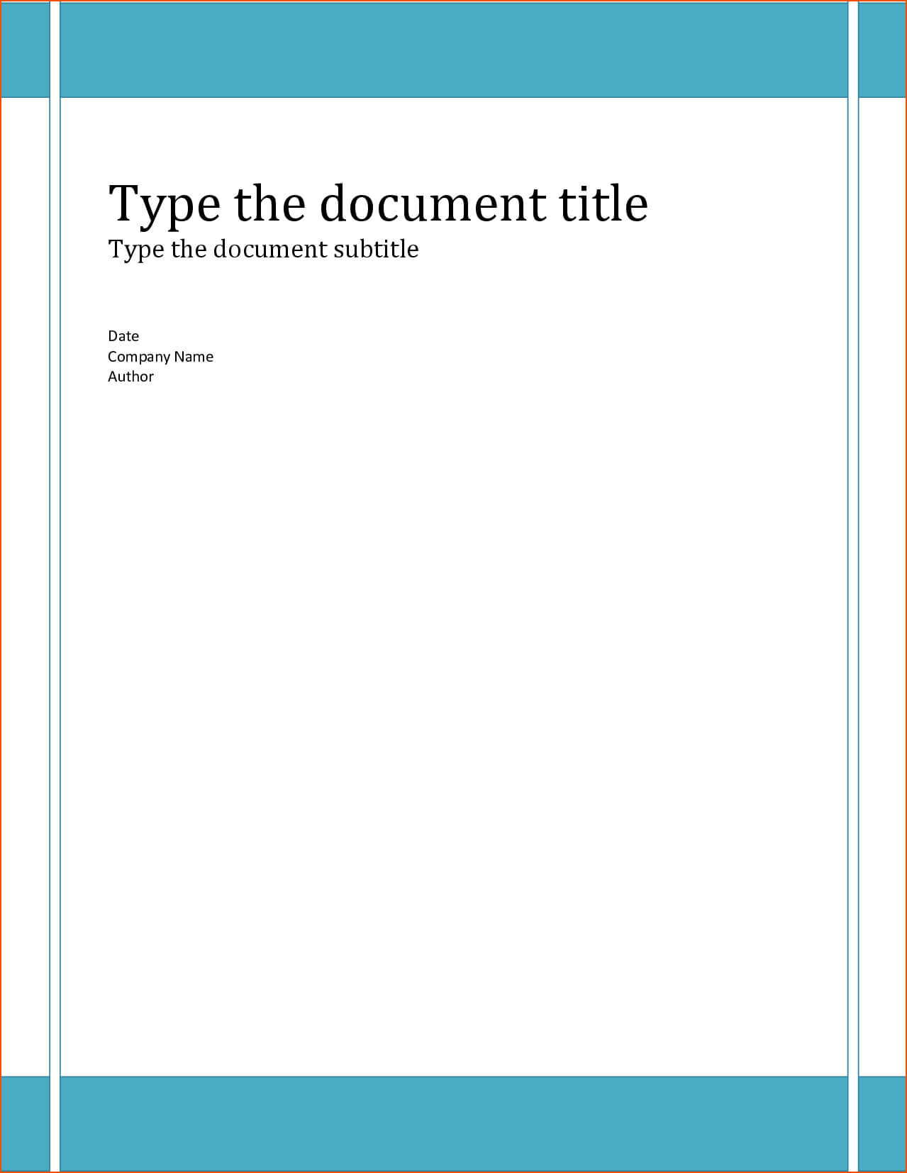6+ Word Report Templates – Bookletemplate Intended For Word Report Cover Page Template