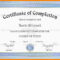 7+ Free Sample Certificate Of Completion | Marlows Jewellers Intended For Free Certificate Of Completion Template Word