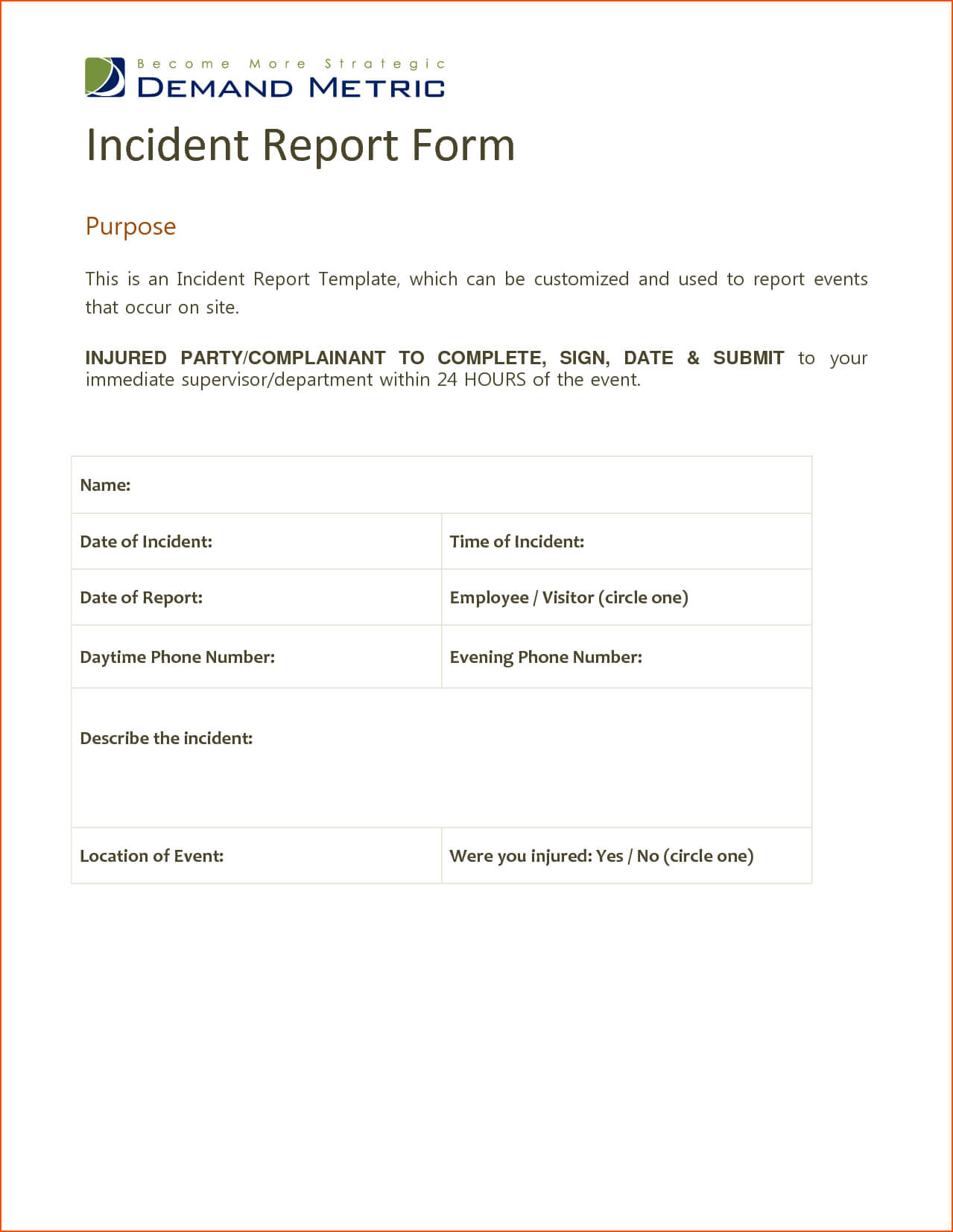 7+ Microsoft Word Report Templates – Bookletemplate With Regard To Incident Report Template Microsoft