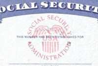 7 Social Security Card Template Psd Images - Social Security in Social Security Card Template Psd