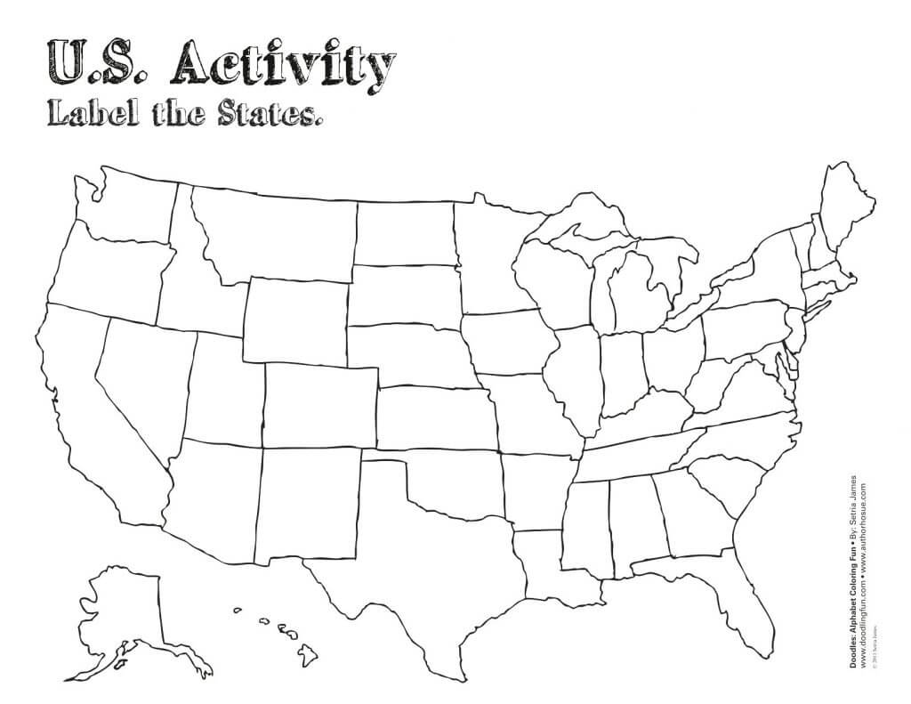 73 Inspiring Empty Us Map Printable With Blank Template Of The United States