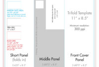 8.5&quot; X 11&quot; Tri Fold Brochure Template - U.s. Press with 8.5 X11 Brochure Template