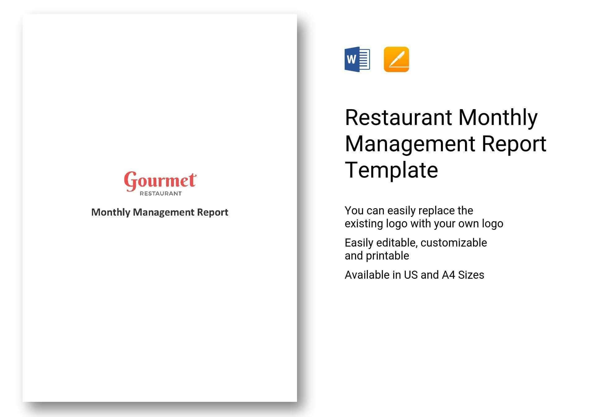 8+ Company Monthly Management Report Templates – Sample With Regard To It Management Report Template