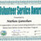 8 Free Printable Certificates Of Appreciation Templates Regarding Volunteer Certificate Template