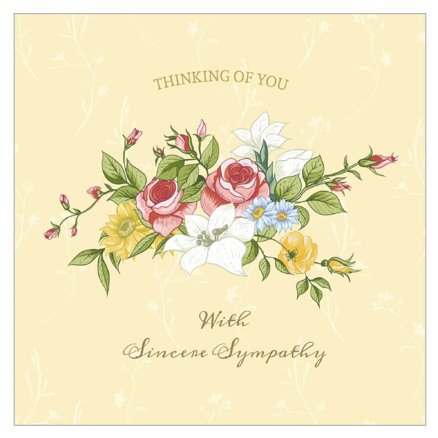 8 Free, Printable Condolence And Sympathy Cards Inside Sorry For Your Loss Card Template