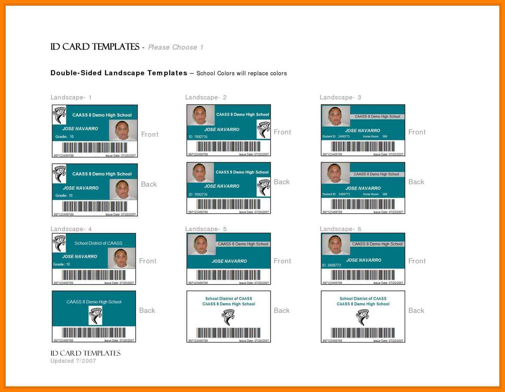8+ Id Card Format In Ms Word | Letter Adress Throughout Id Badge Template Word