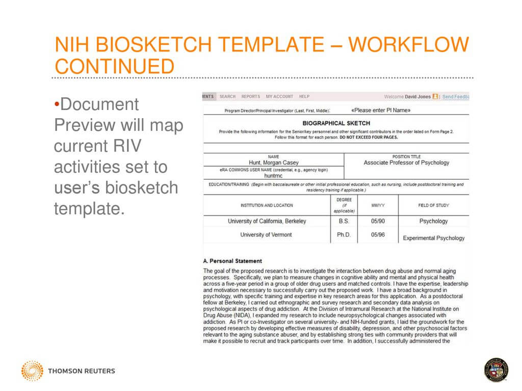 8445C2 Biosketch Nih Template | Wiring Resources Intended For Nih Biosketch Template Word