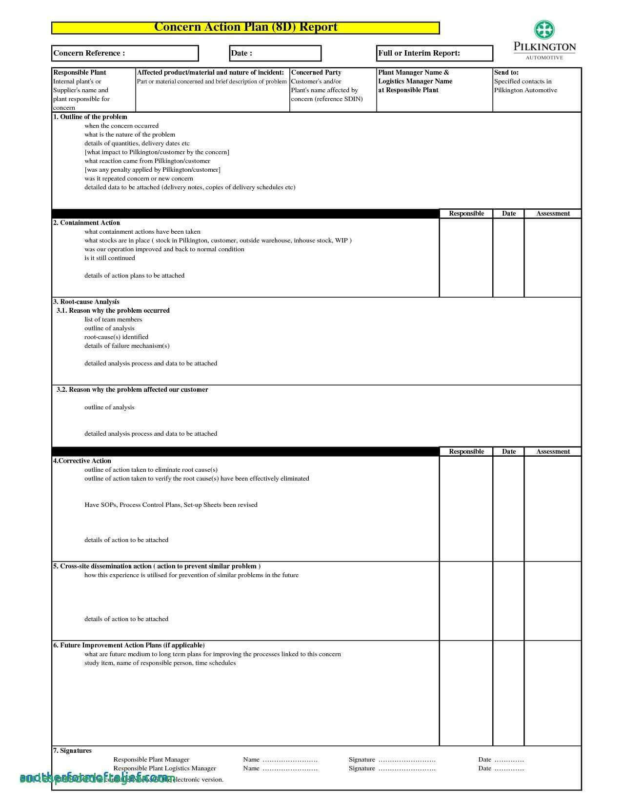 8D Report 2 Rt Template Pdf Excel Download Free Doc Examples With Regard To 8D Report Format Template
