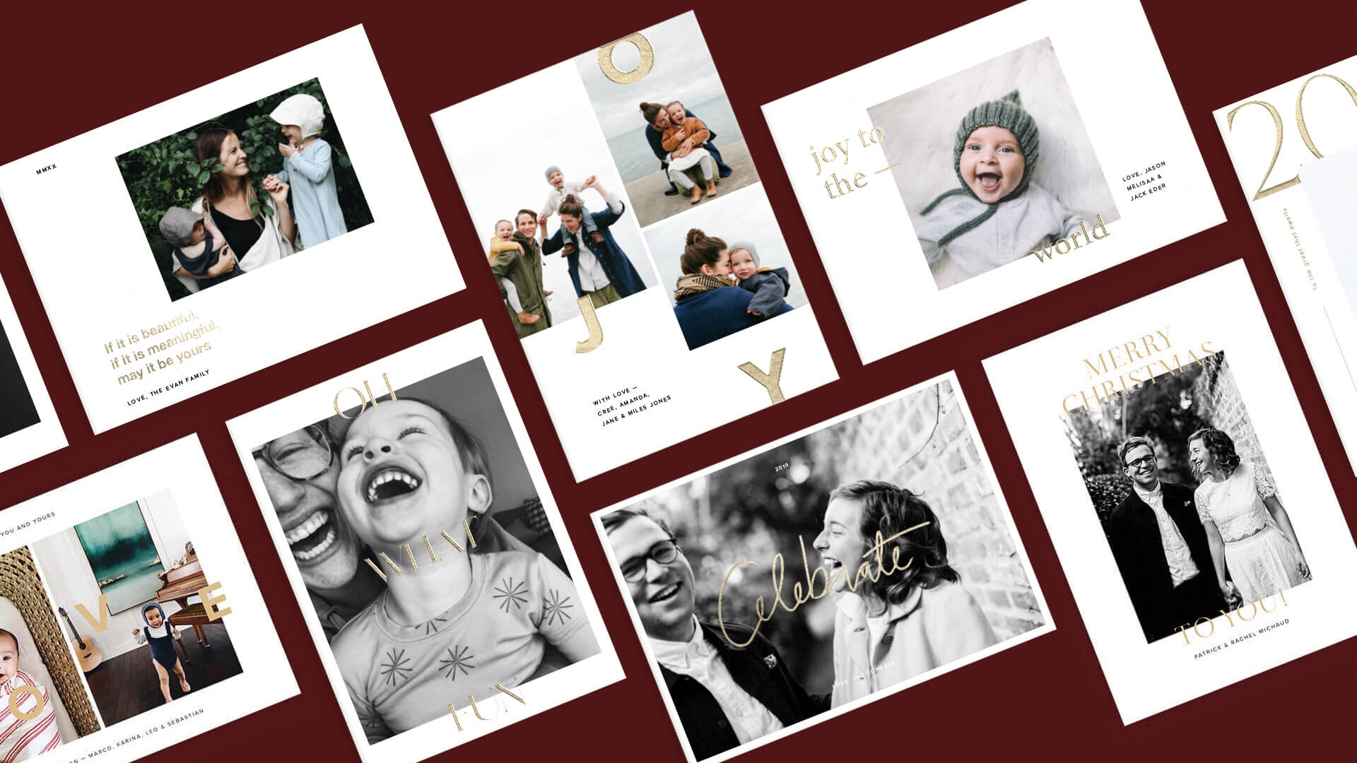 9 Creative Holiday Photo Ideas For Cards | Artifact Uprising For Holiday Card Templates For Photographers