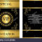 A Golden Vip Invitation Card Template That Can Be Used For Intended For Event Invitation Card Template
