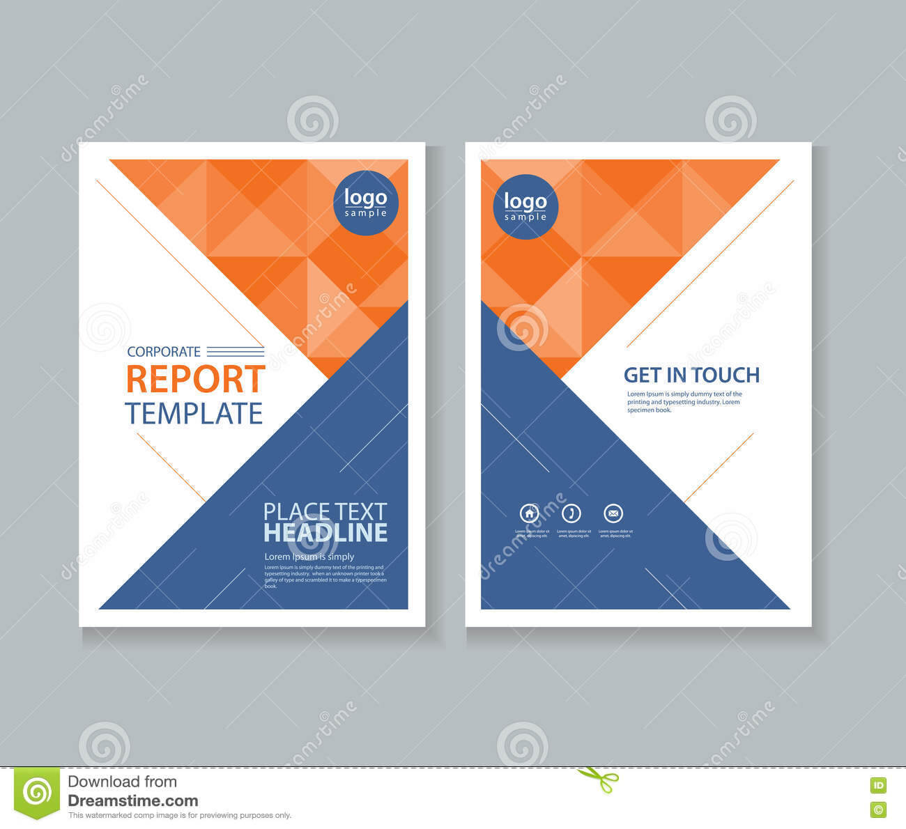 Abstract Cover Page Brochure, Flyer ,report Layout Design Pertaining To Illustrator Report Templates
