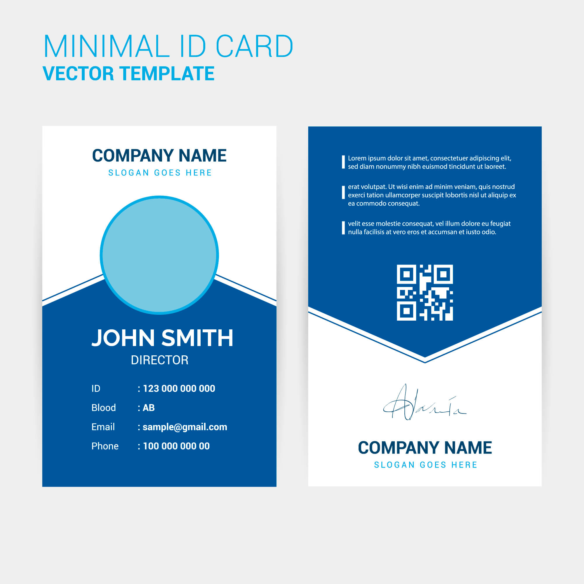 Abstract Creative Id Card Design Template – Download Free Within Spy Id Card Template