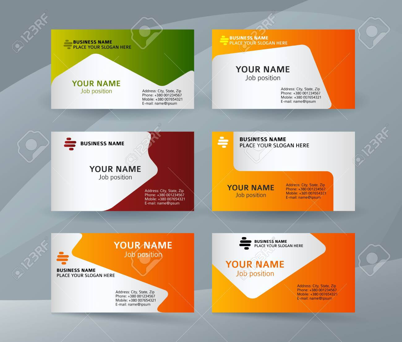 Abstract Professional And Designer Business Card Template Or.. Intended For Professional Name Card Template