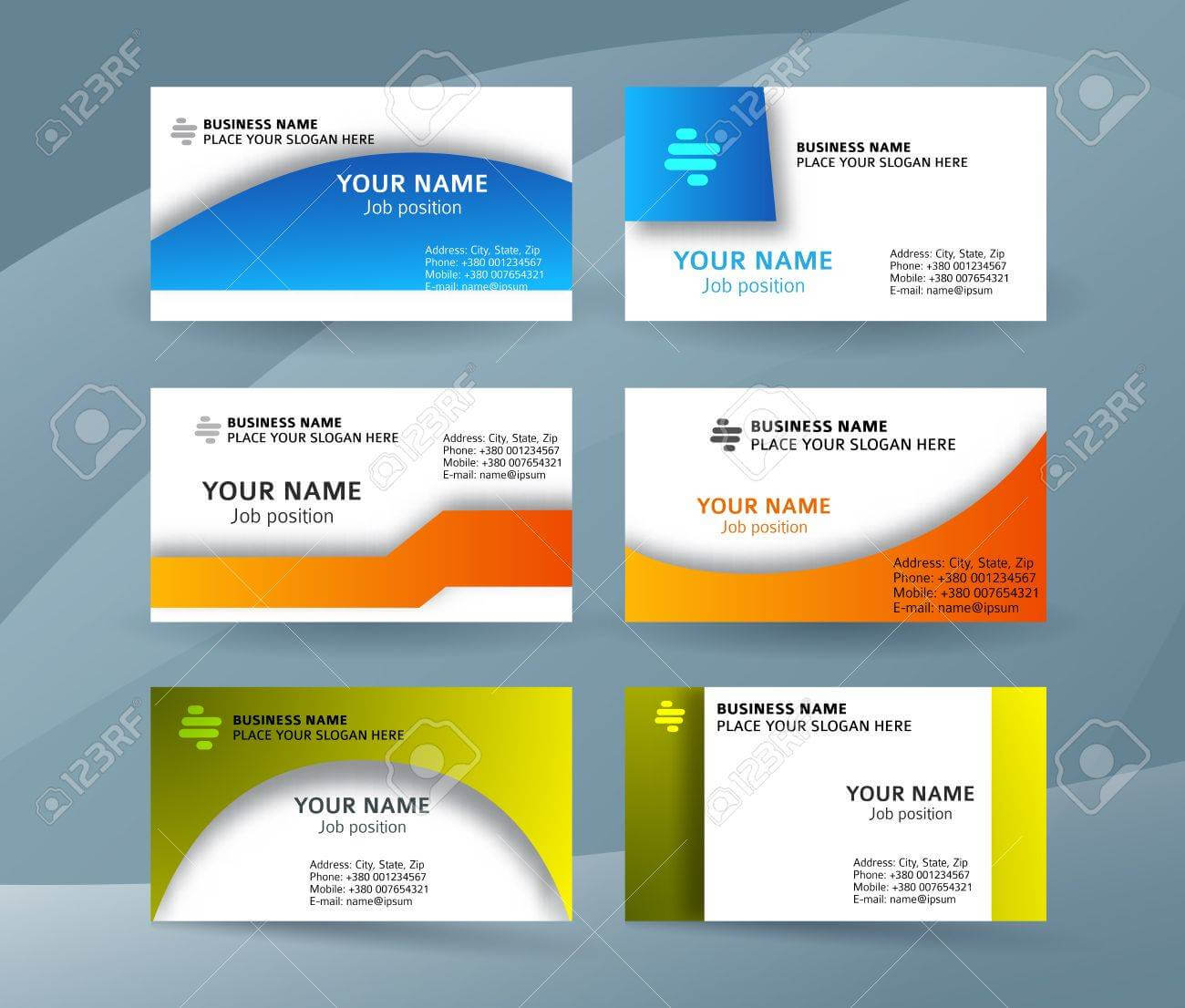 Abstract Professional And Designer Business Card Template Or.. Pertaining To Professional Name Card Template
