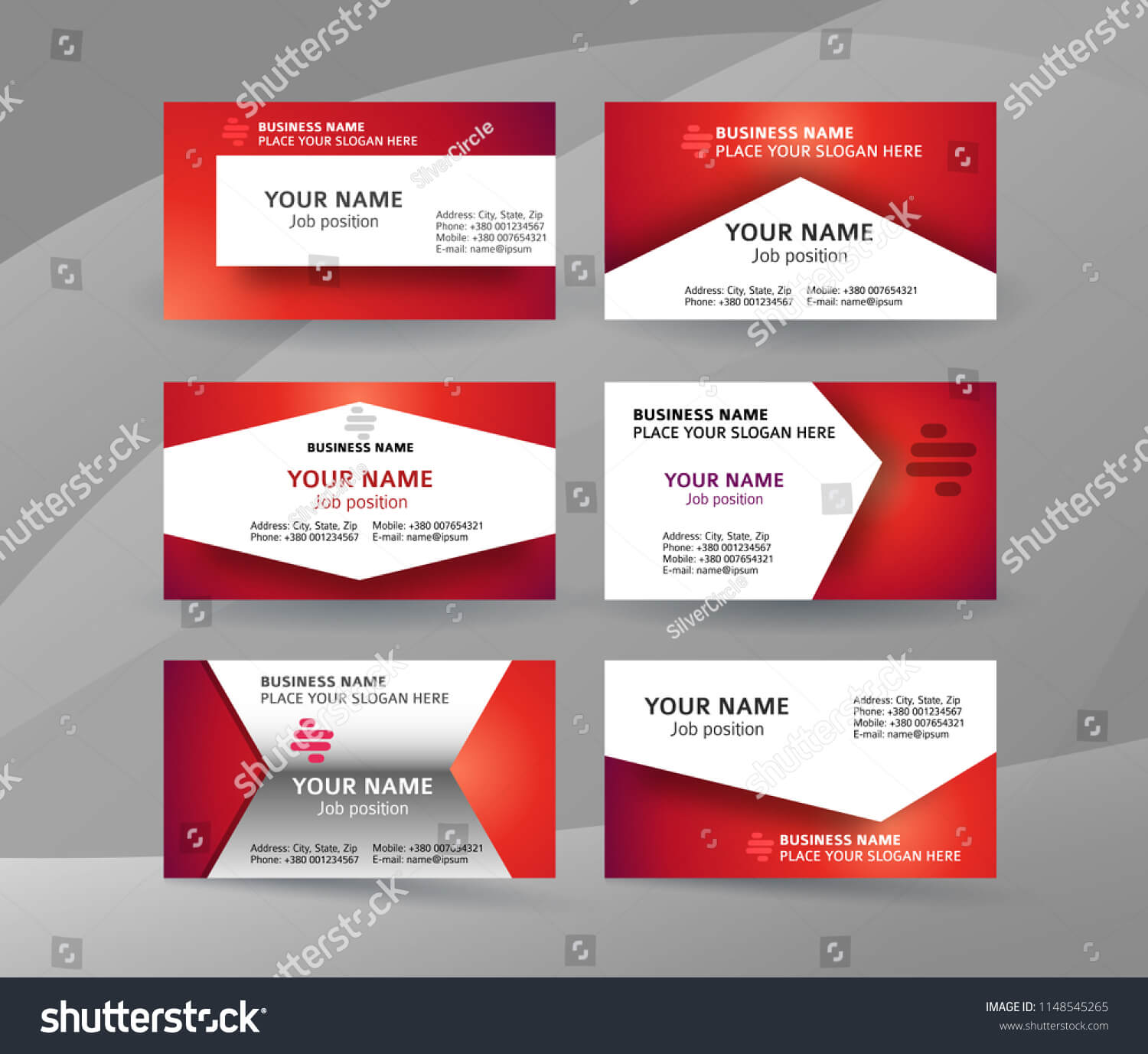 Abstract Professional Designer Business Card Template Stock Throughout Professional Name Card Template