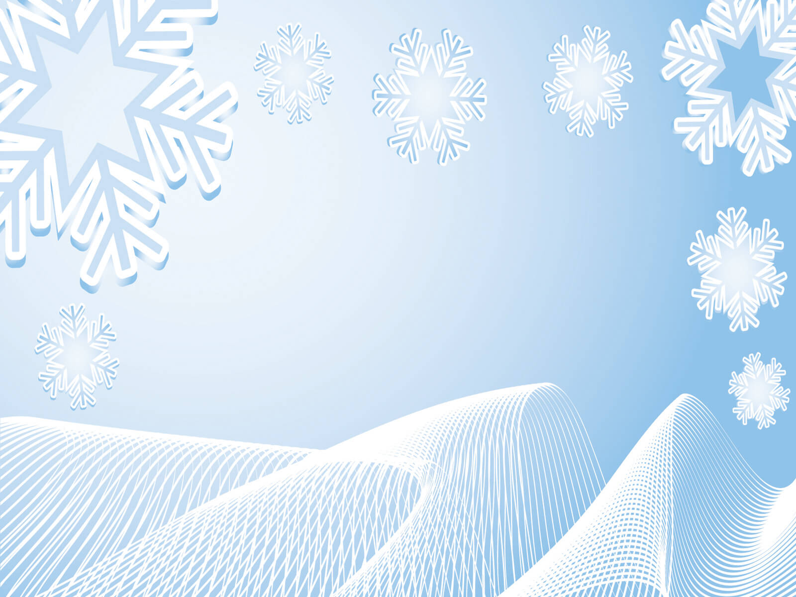 Abstract Xmas Winter Powerpoint Templates – Aqua / Cyan Within Snow Powerpoint Template