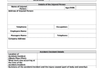 Accident Report Form - Fill Online, Printable, Fillable throughout Construction Accident Report Template