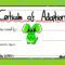 Adoption Certificate Template | Splatoon Amino Inside Adoption Certificate Template