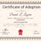 Adoption Certificate Template – Zohre.horizonconsulting.co For Pet Adoption Certificate Template