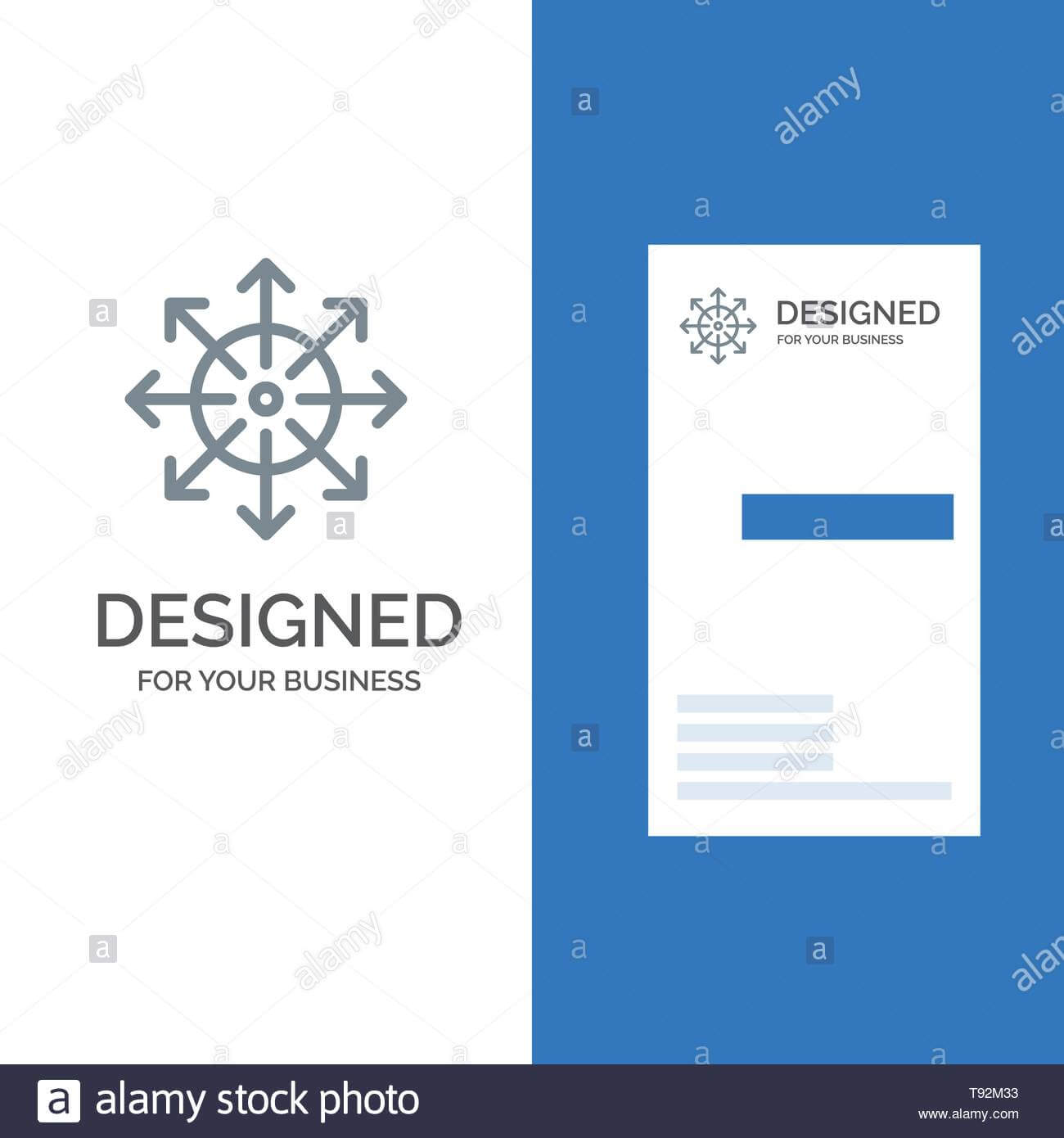 Ads, Advertising, Media, News, Platform Grey Logo Design And Regarding Advertising Card Template