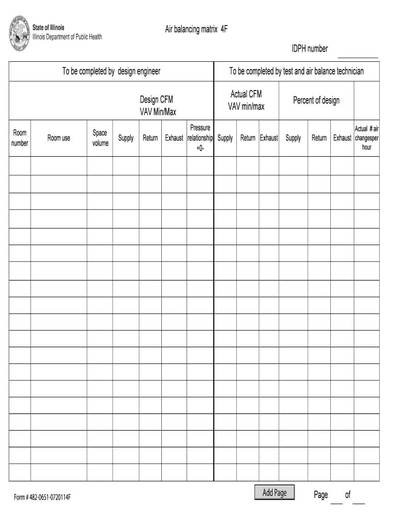 Air Balance Report Pdf – Fill Online, Printable, Fillable Throughout Air Balance Report Template