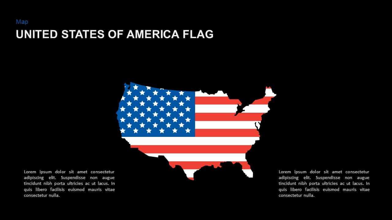 American Flag Powerpoint Template And Keynote Slide Regarding American Flag Powerpoint Template