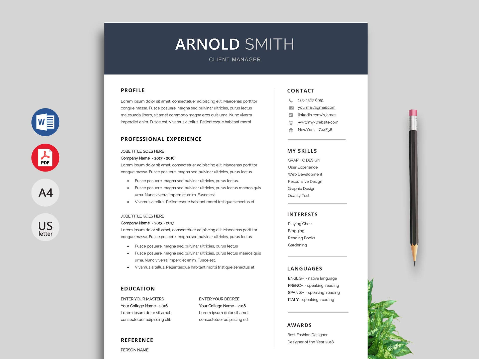 Anchor Resume Template Word Format – Resumekraft For How To Get A Resume Template On Word
